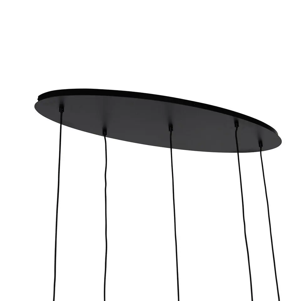 Qazqa hanglampen zuzanna grijs e27