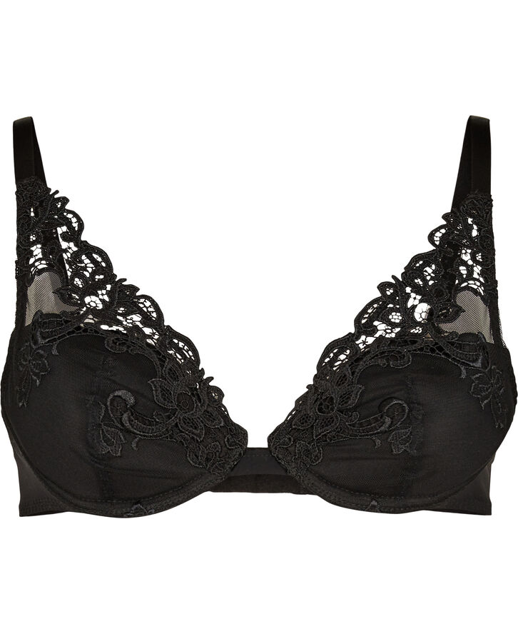 Simone Pérèle TRIANGLE PUSH UP BRA Sort