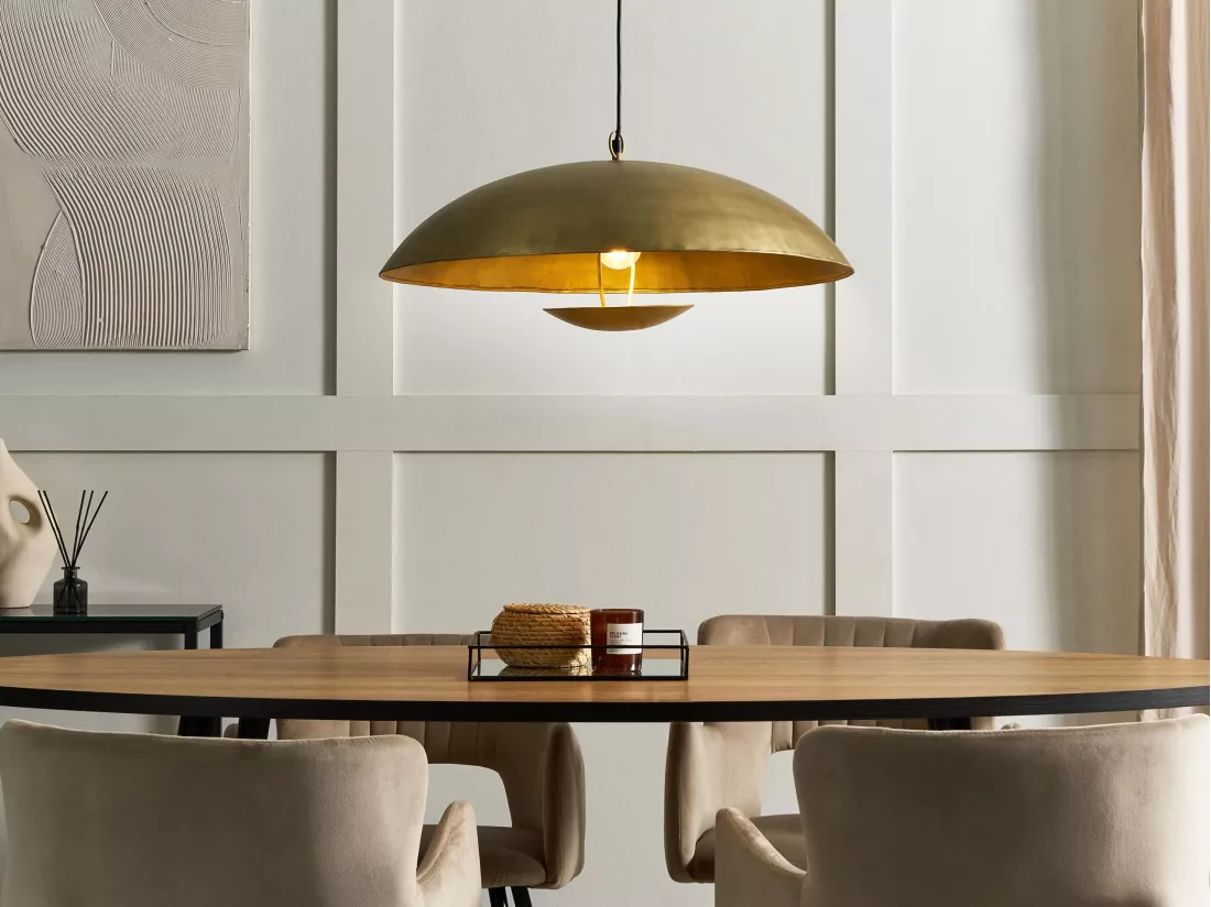 Lampe suspension AGRANI Métal Doré