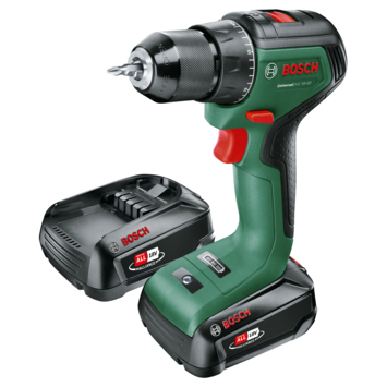 Bosch 18V accuboor UniversalDrill  incl. 2x 1,5Ah accu   snellader