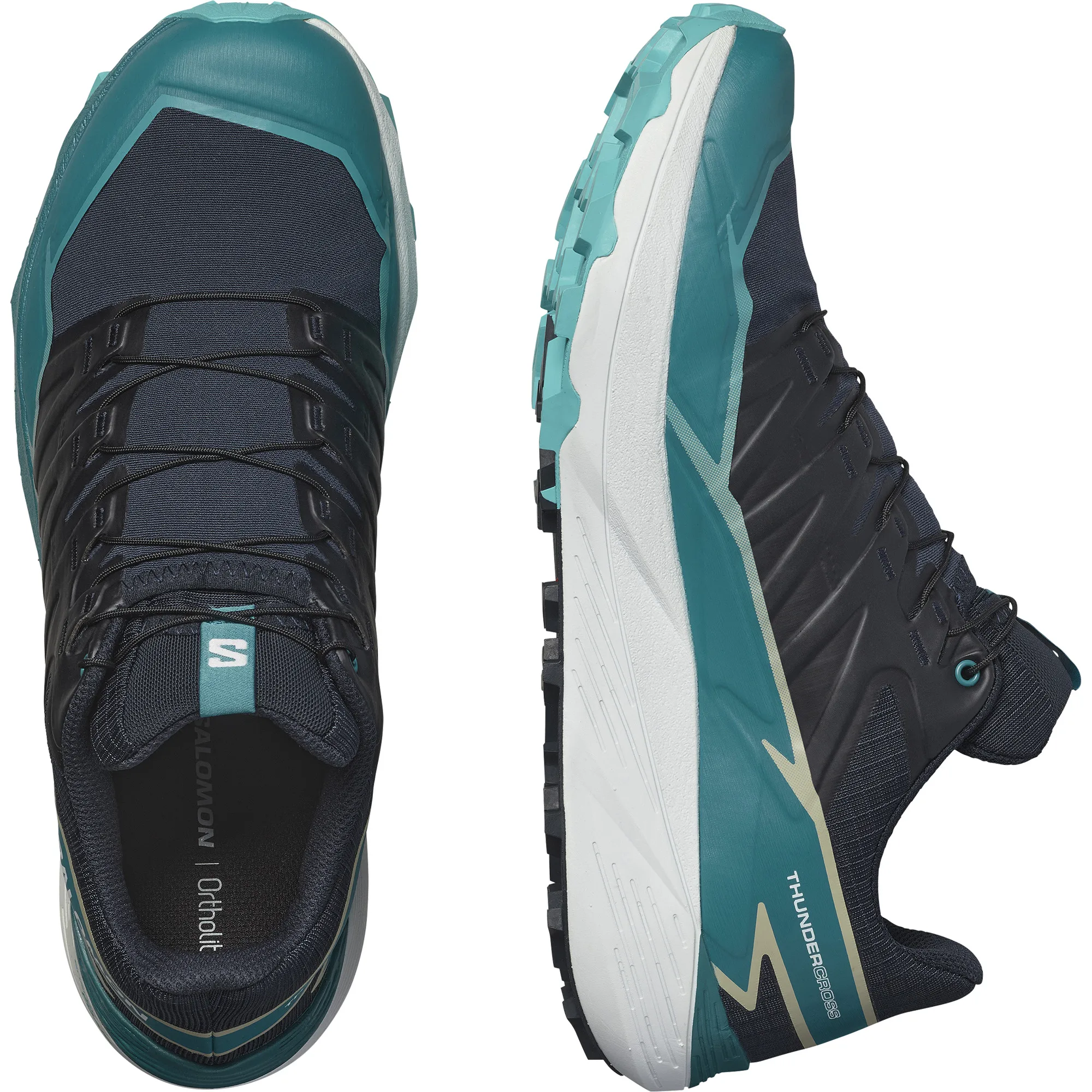 Salomon Thundercross Carbon/Tahitian Tide/Peacock Blue