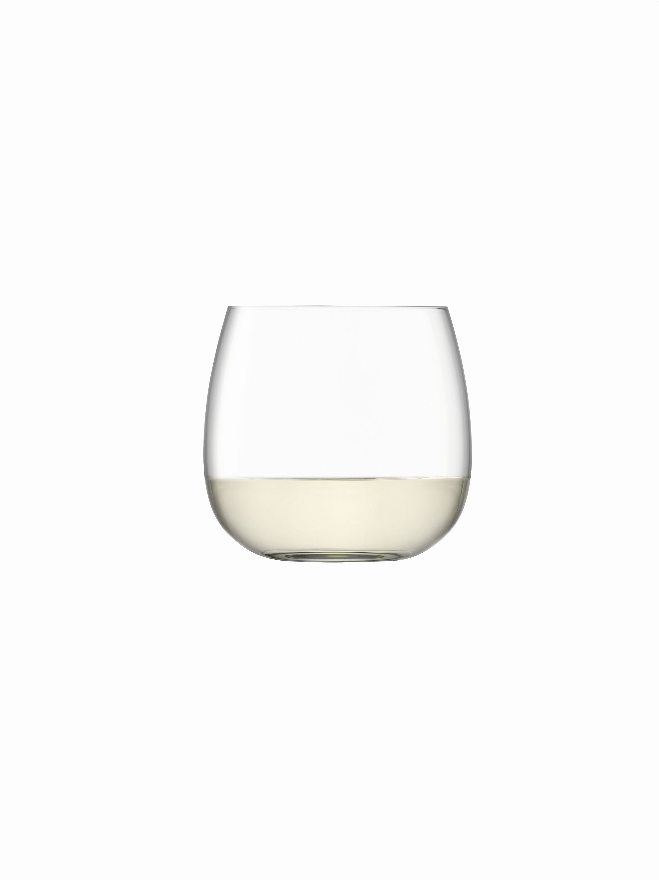 Borough Weinbecher 4er Set 370ml - Transparent / H: 8.1 cm