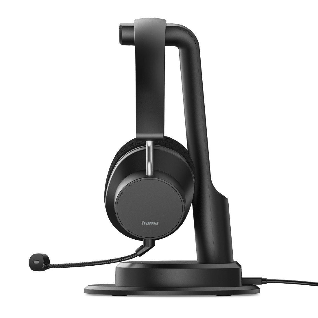 BT-900 Bluetooth 5.3 ENC Kopfhörer Multipoint Over-Ear Headset mit Mikrofon und Ladestation (00139940) - Schwarz