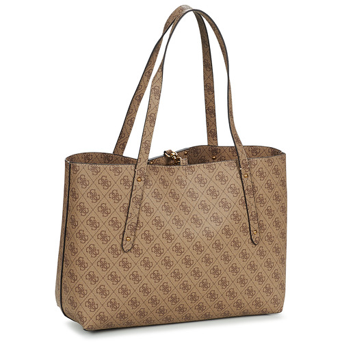 Guess - ECO BRENTON TOTE - Noir / Marron