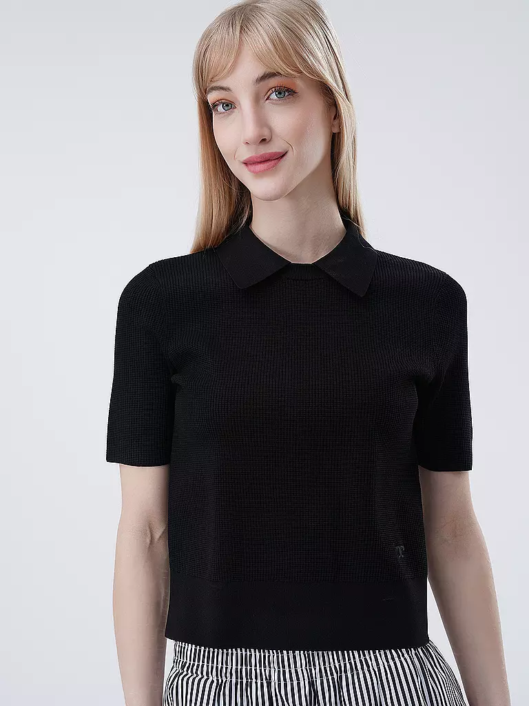 TORY BURCH Poloshirt schwarz