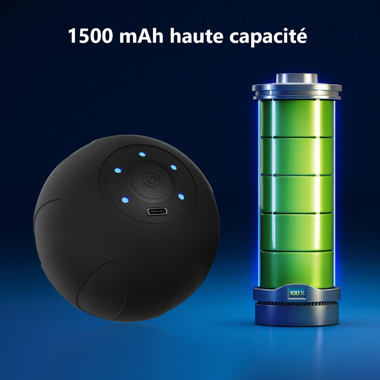 Onamaste Balle de massage noire