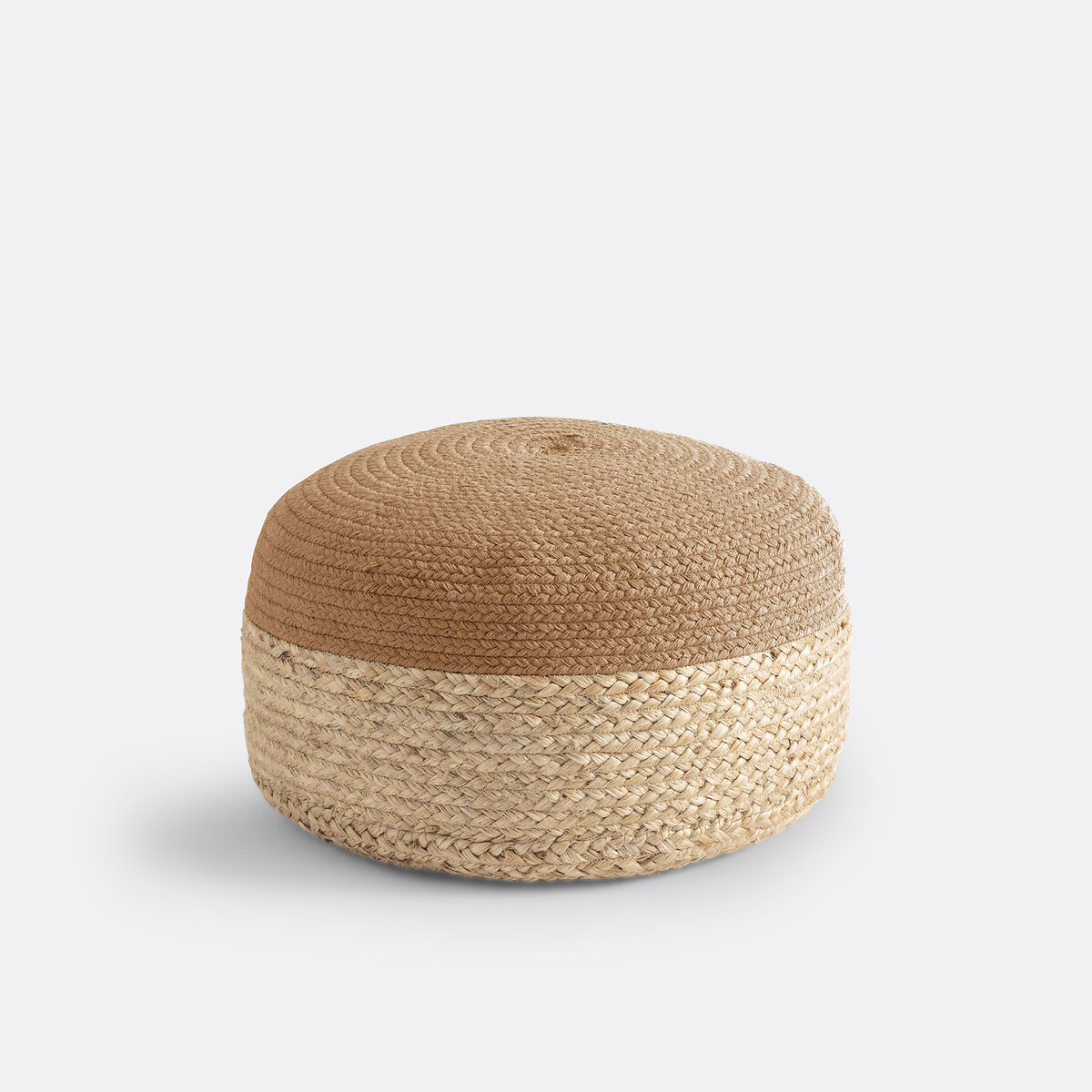 LA REDOUTE INTERIORS<br>Puff bicolor em juta Popayan