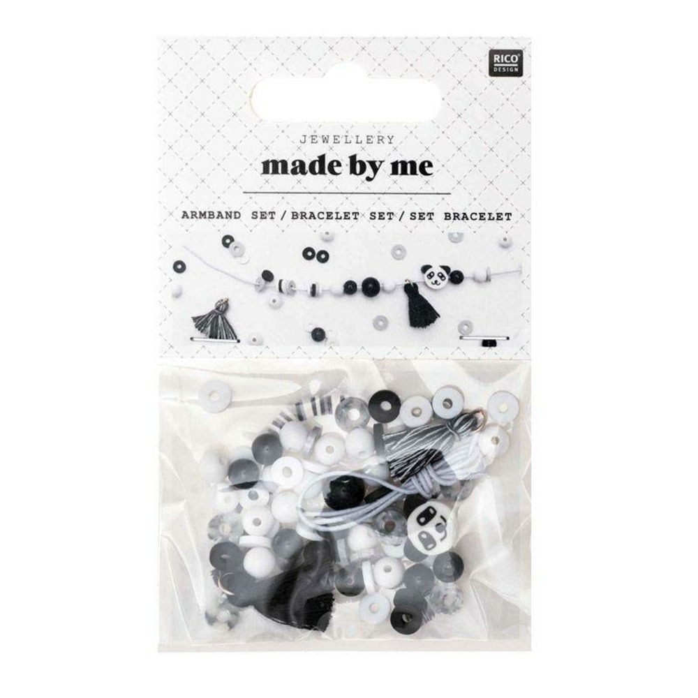 Kit bijou - bracelet noir et blanc