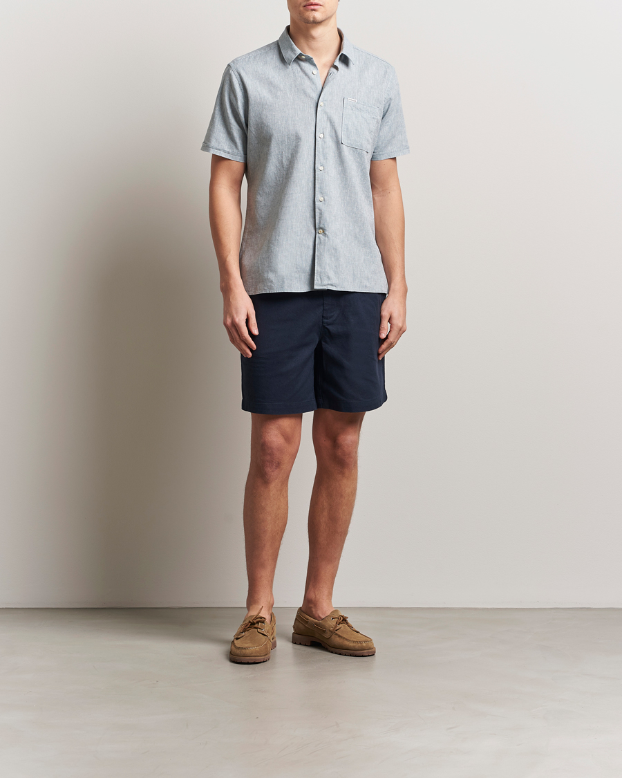 Barbour Lifestyle Nelson Short Sleeve Linen/Cotton Shirt Lead