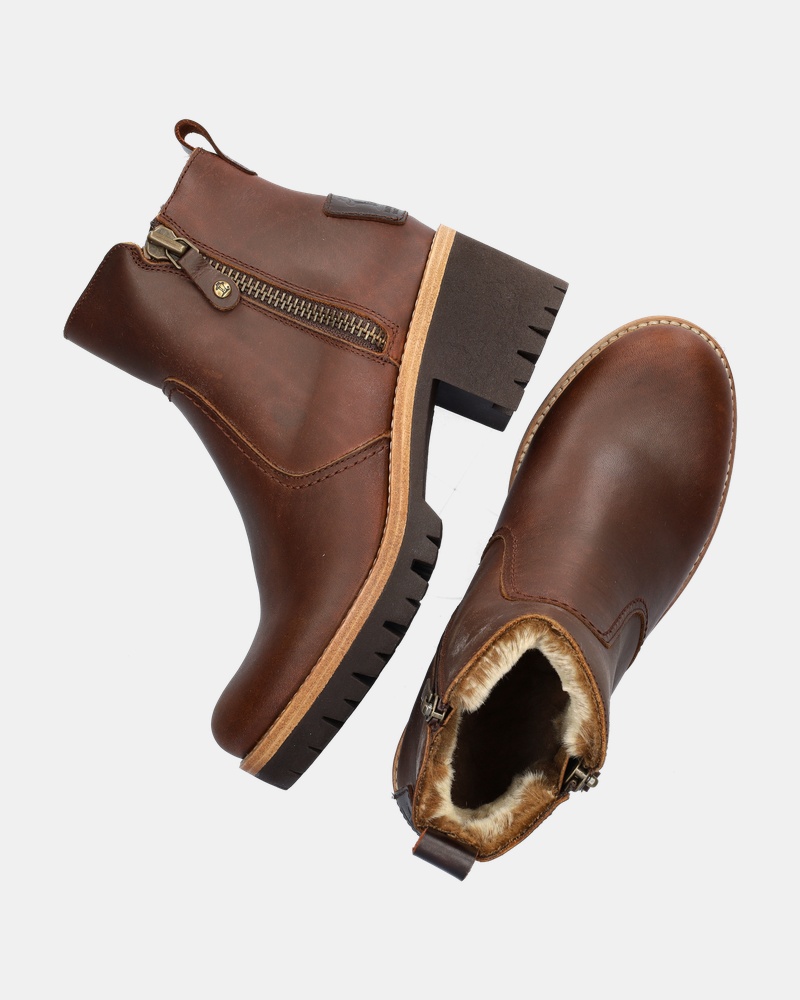 Panama Jack Pauline Rits- & gesloten boots  - cognac