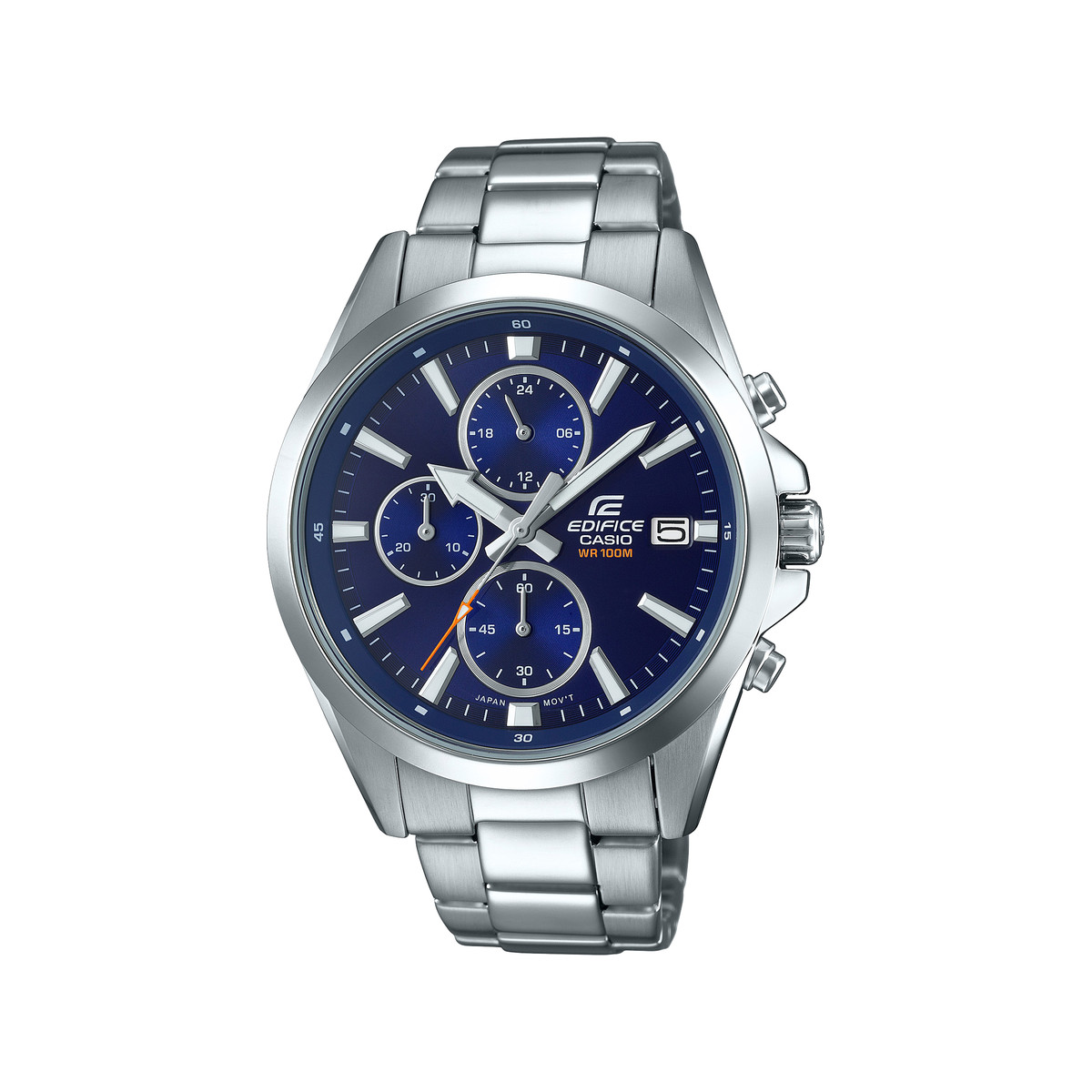 Montre Casio homme acier bleu