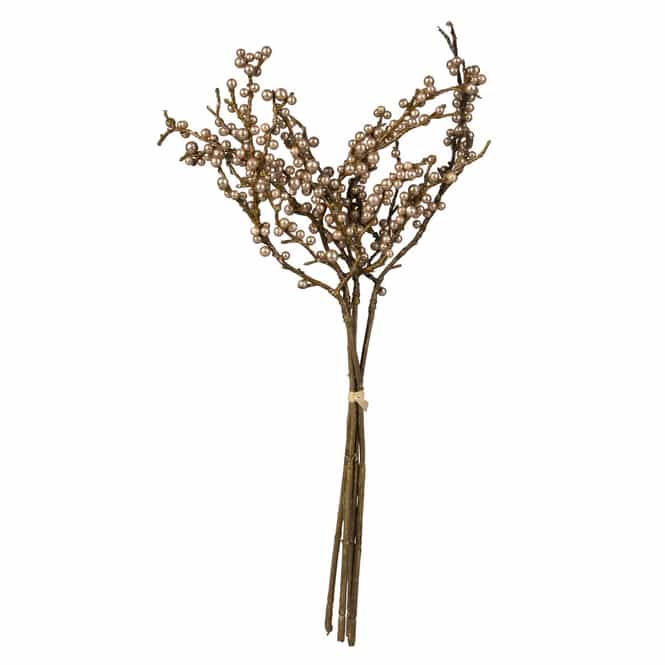 Beerenzweig - ca. 35 cm - gold