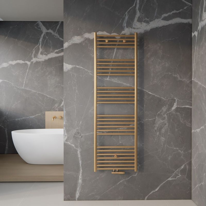 BWS - Cory - Handdoek Radiator - Goud - Messing - 557 Watt