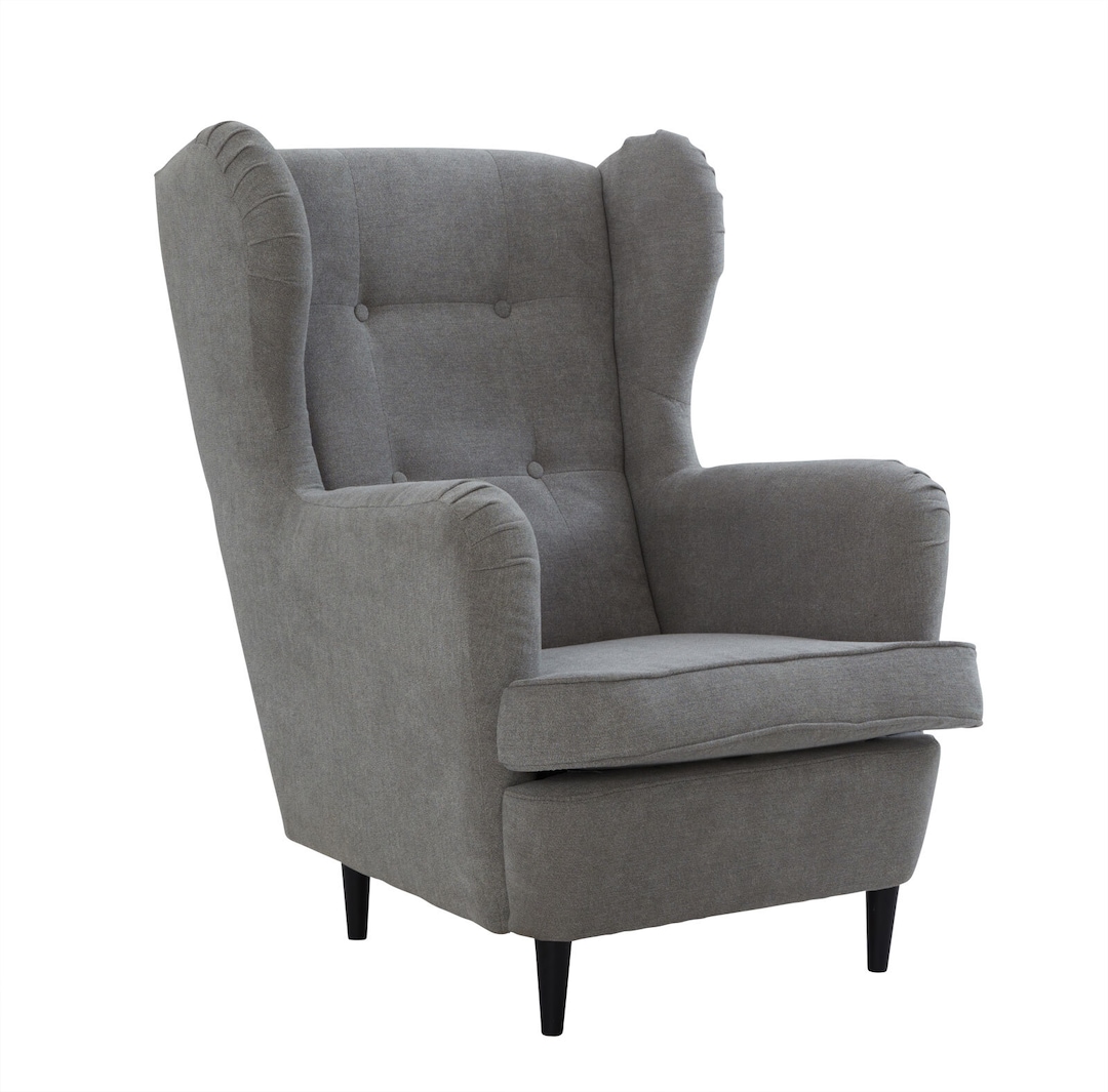 Ohrensessel Olivia 76x102x95 cm schwarz