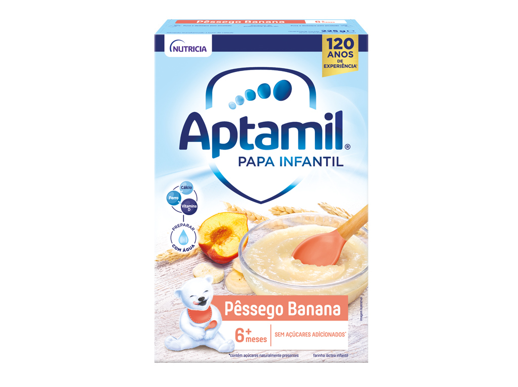 FARINHA LÁCTEA APTAMIL PÊSSEGO BANANA 225G