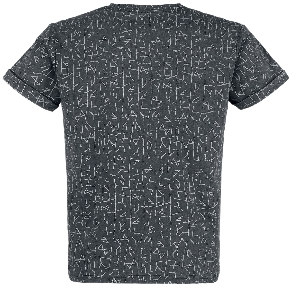 T-shirt Imprimé Runes | Black Premium by EMP T-Shirt Manches courtes