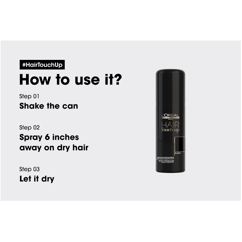 L'Oréal Professionnel Hair Touch Up 75 ml - Black