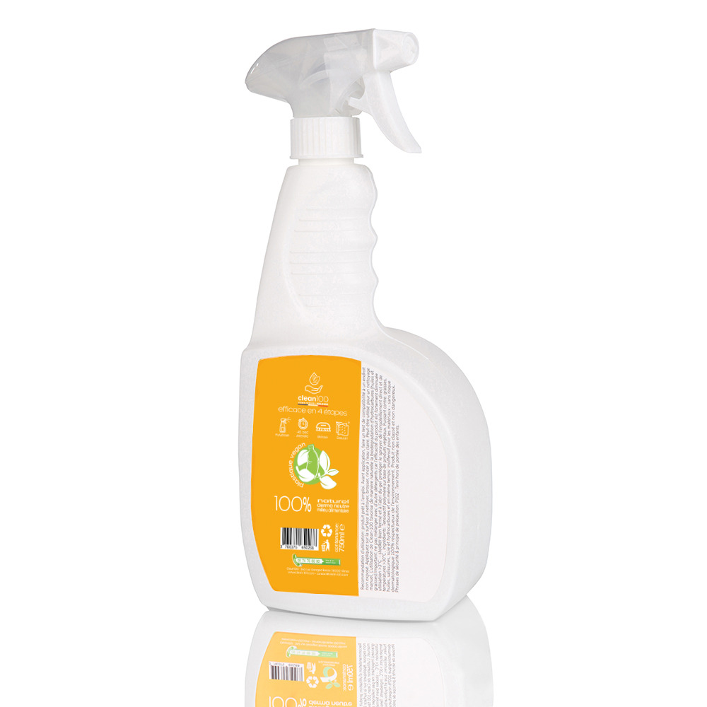 Dégraissant liquide spécial barbecue - sprayer - 750ml - ecologique et hypoallergénique - nettoyant grilles de barbecue et planchas