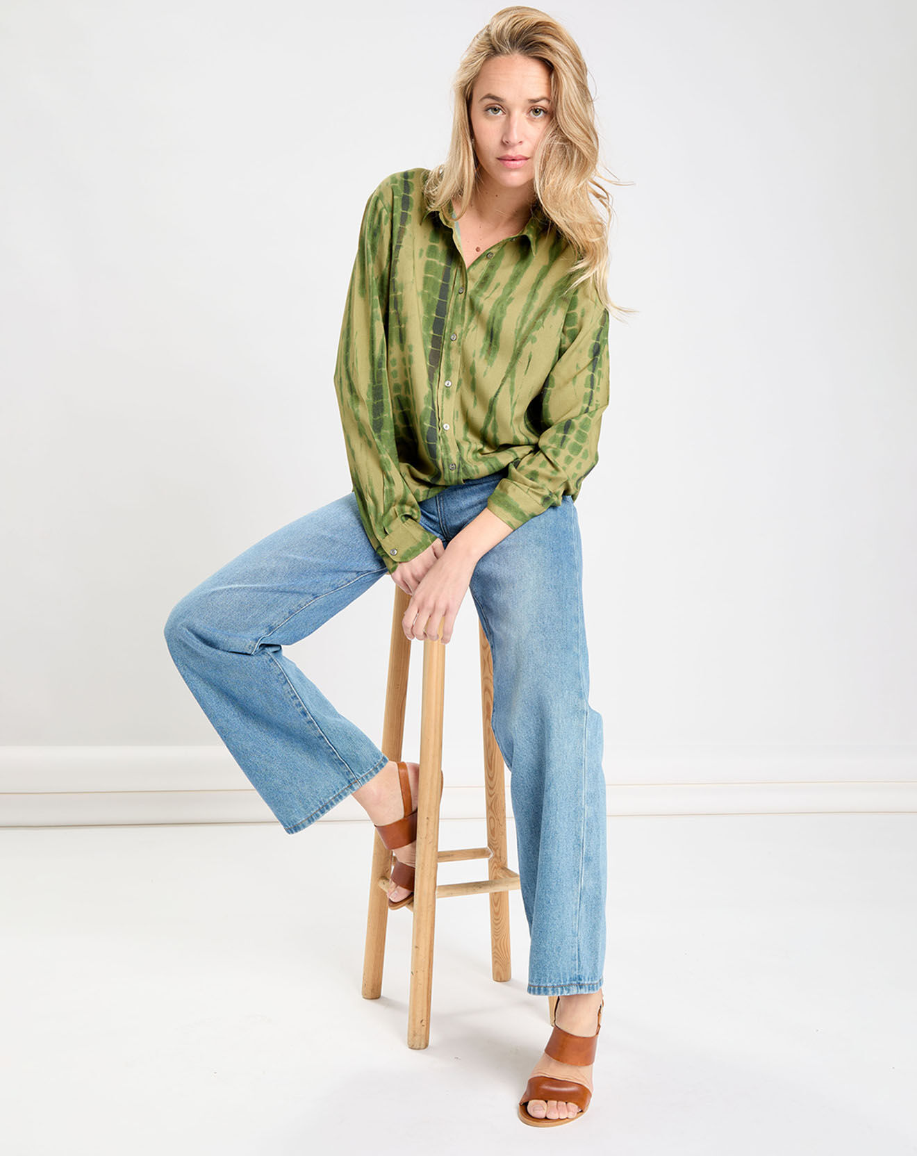 La Petite Etoile Chemise Jana vert olive