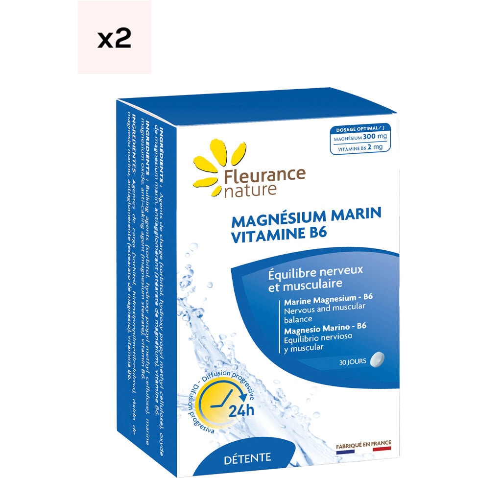 Magnésium marin B6 - Équilibre nerveux & musculaire - 2 mois