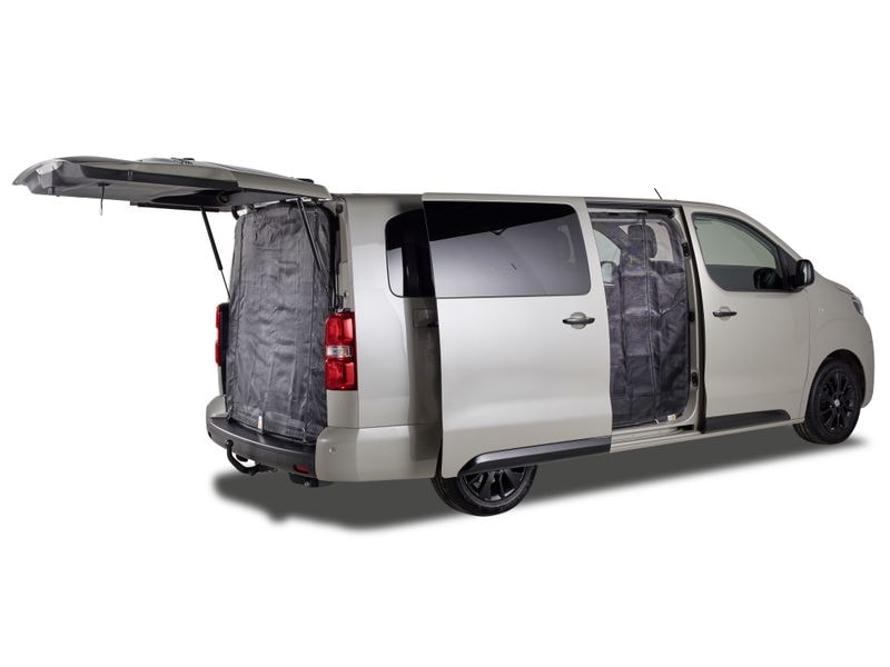 Van Quito Moskitonetz Heck – fine-mesh Heckmoskitonetz Reissverschluss für Citroën, Fiat, Opel, Peugeot, Toyota