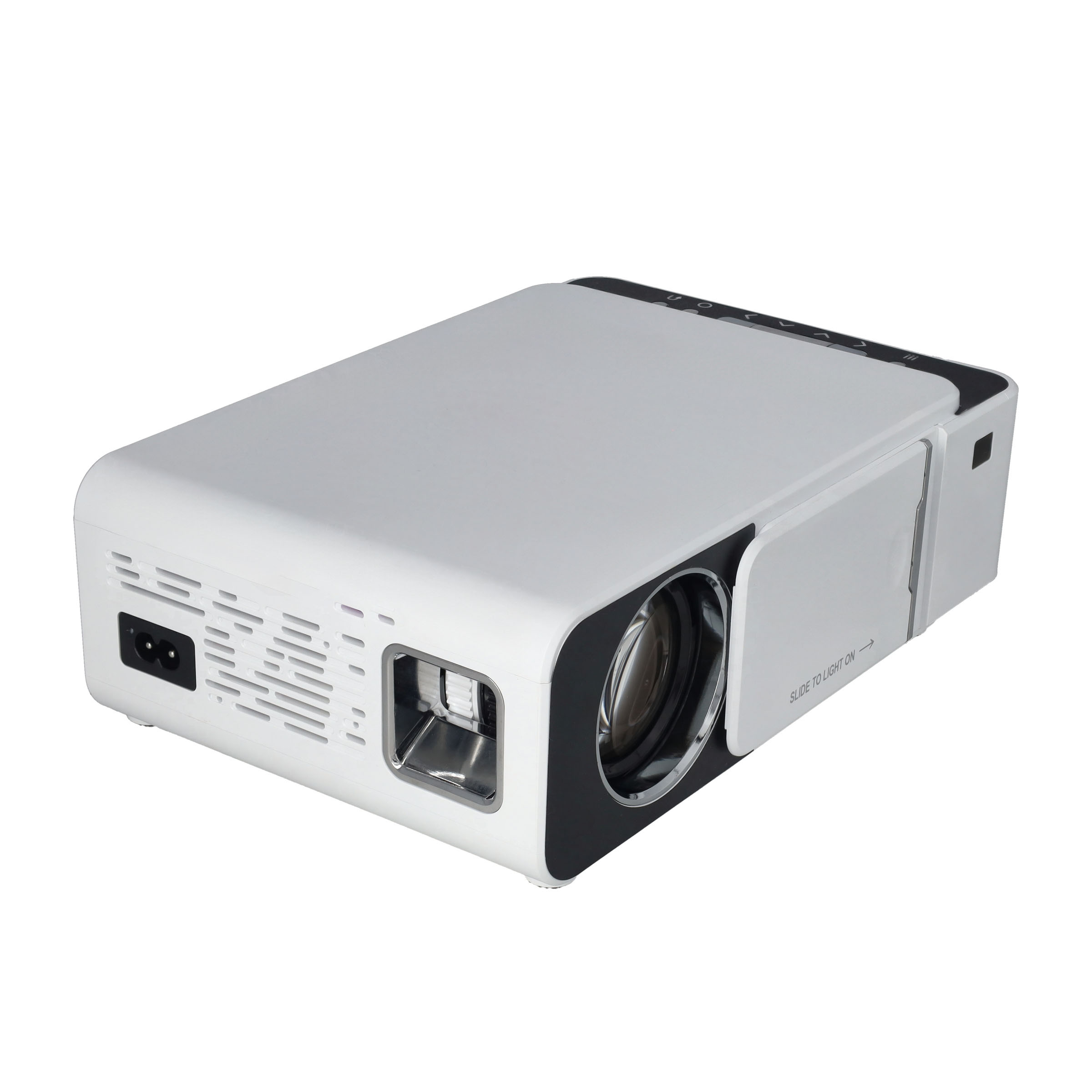 Multimedia LED Projektor Beamer Heimkino (100 ANSI Lumen) 1080p Full HD / HDMI / USB / AV / VGA / 3.5mm AUX Output - Weiss