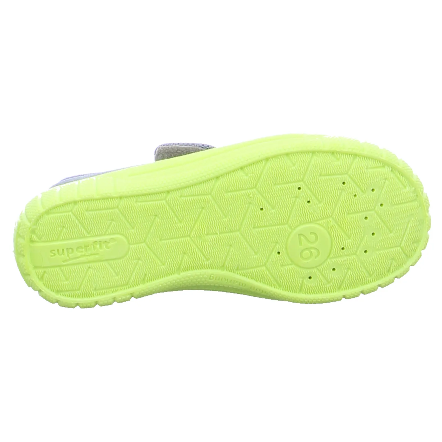 SUPERFIT Kinder-Hausschuh Grau Textil  Jungenhausschuh