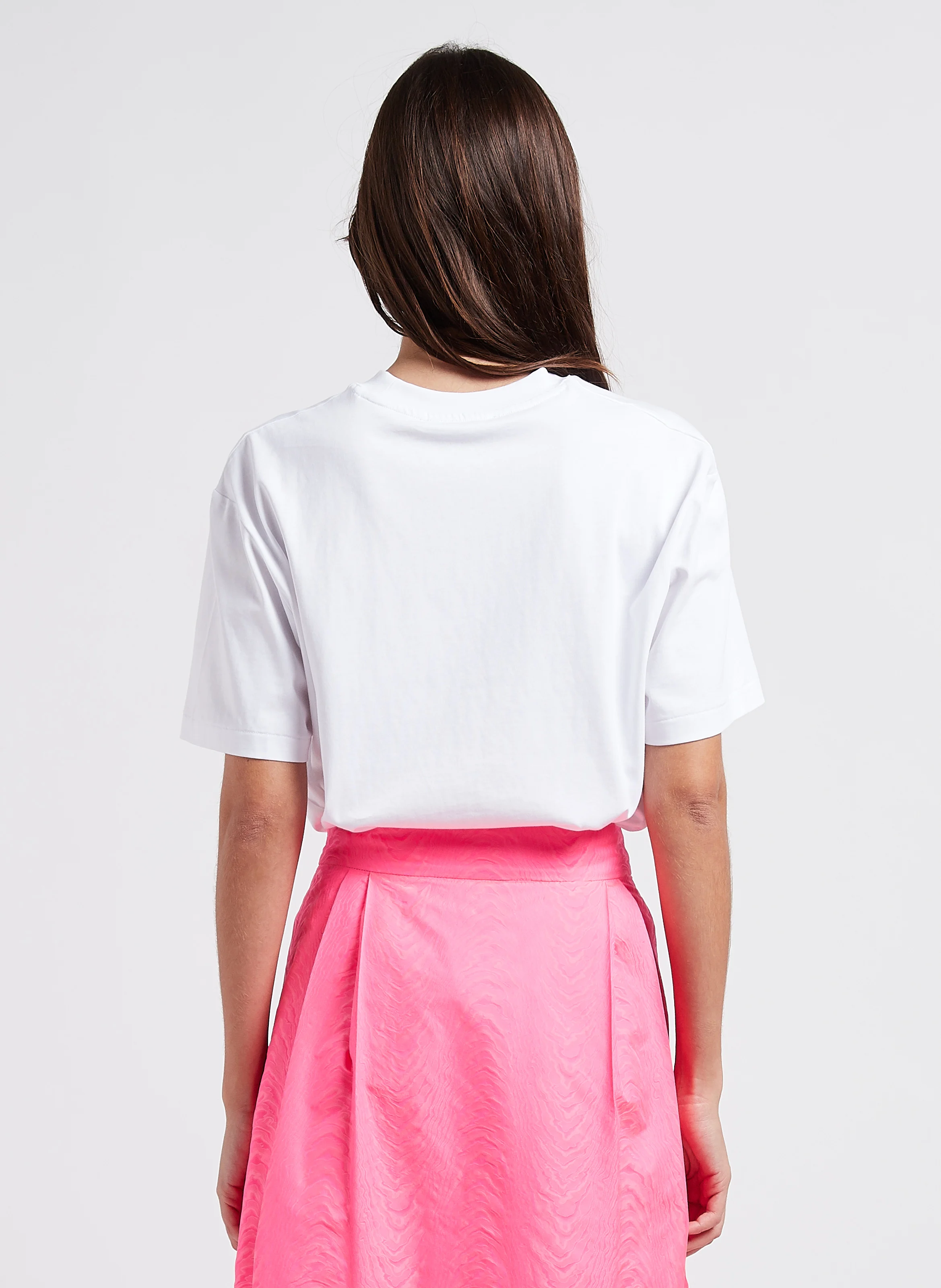 SIENNA - Tee-shirt ample brodé en coton| Blanc