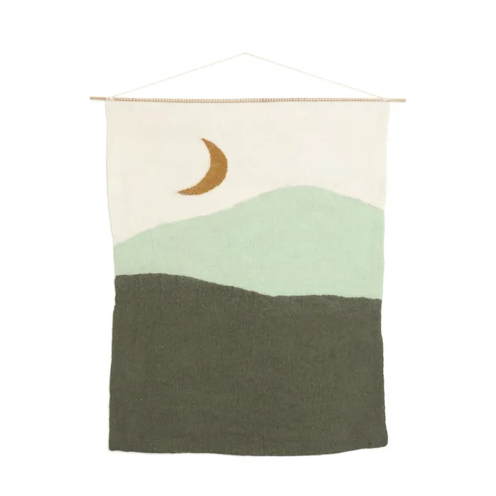 Muskhane Tenture murale Landscape - Midnight | Vert
