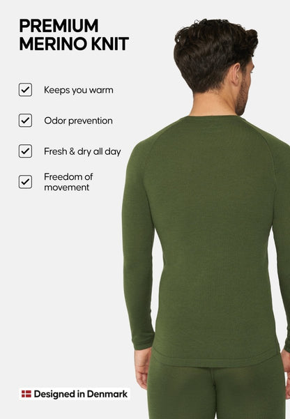 MERINOULD BASELAYER BLUSE TIL MÆND