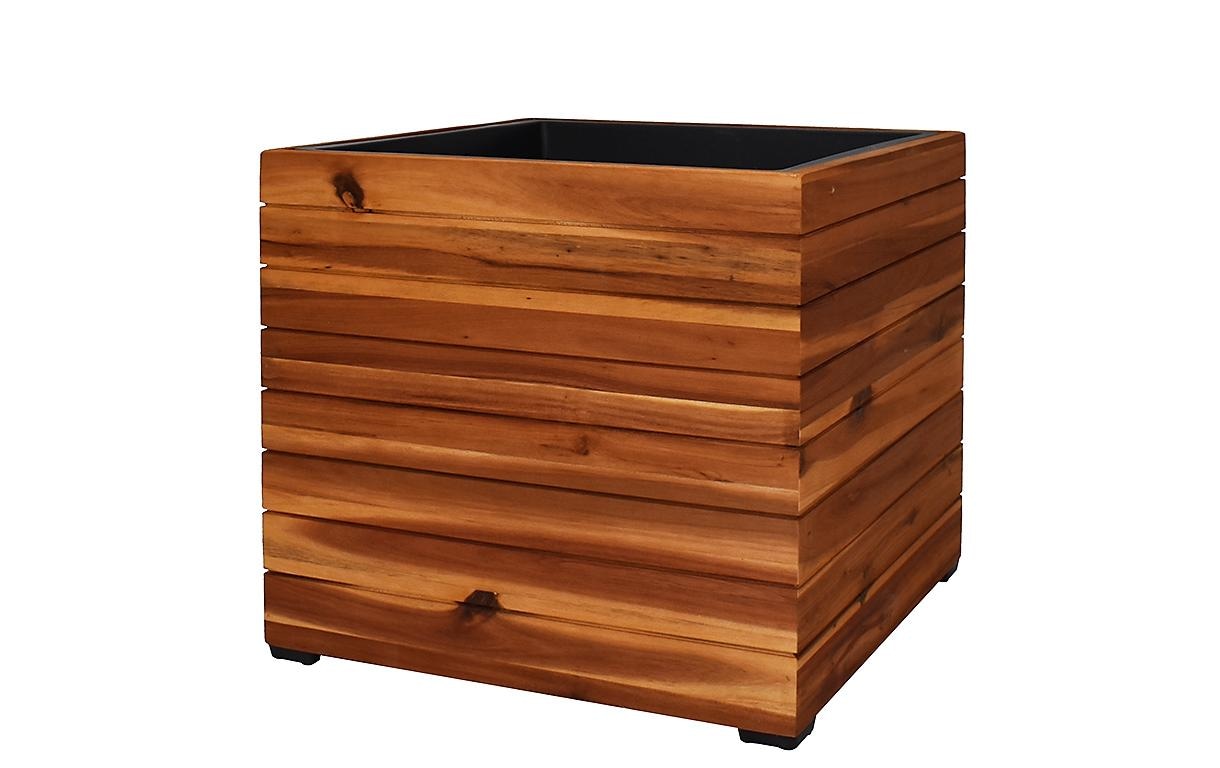 Innovesta Pflanzkübel »Akazie 44.5 × 44.5 x 40.5 cm«