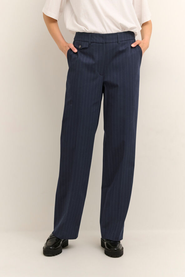 Karen by Simonsen GabbiKB Pants Navy w/green stripe
