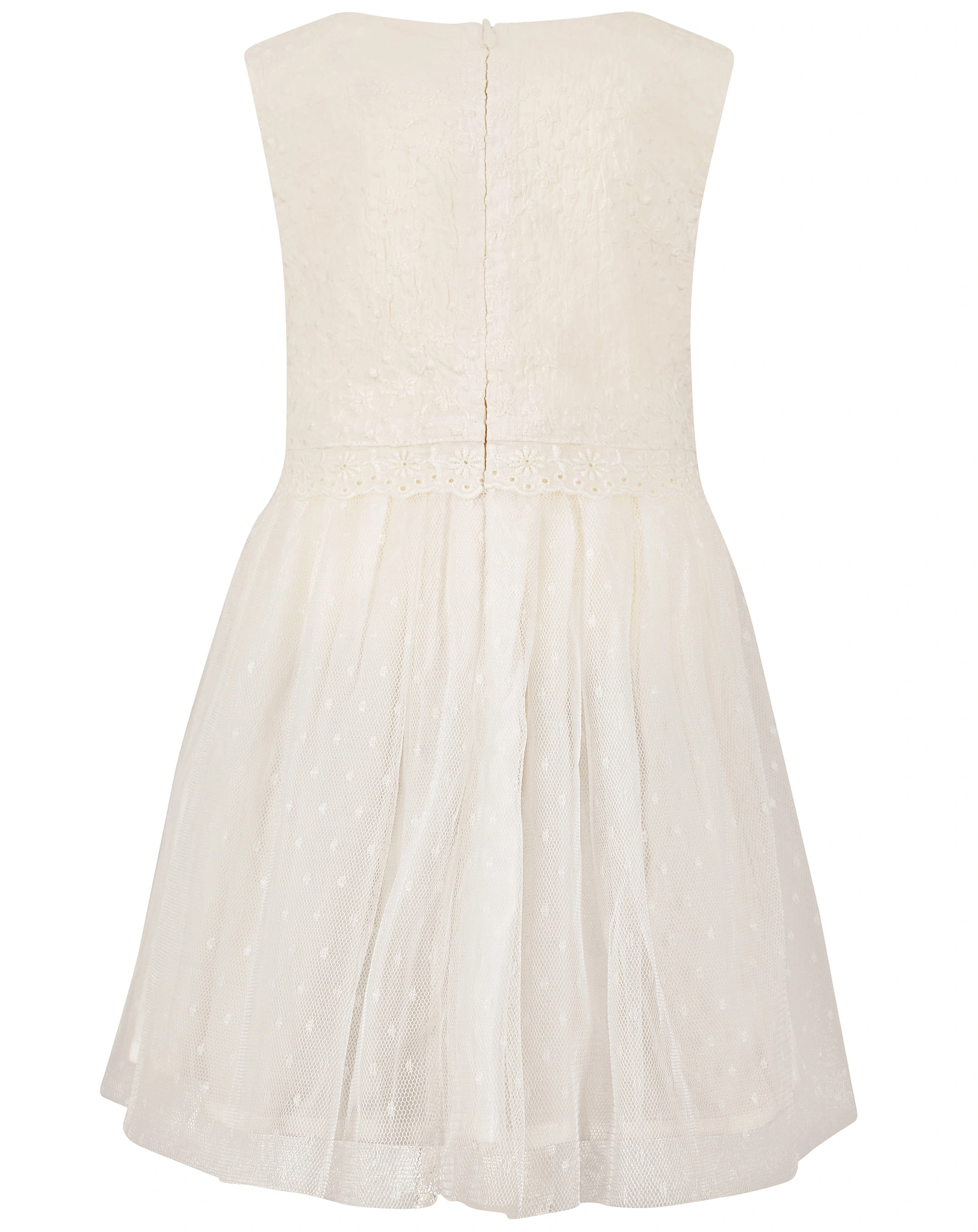 Kleid LA FLOR ärmellos in ecru