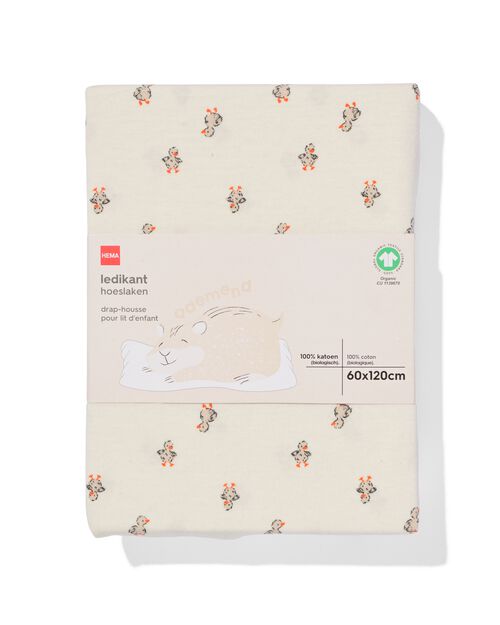 drap-housse pour lit d’enfant 60x120 canards