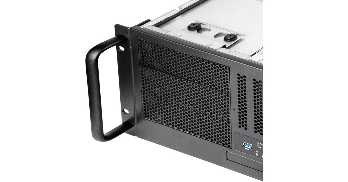 SilverStoneRM41-506 rack behuizing  (Zwart | 2x USB-A 3.2 (5 Gbit/s))