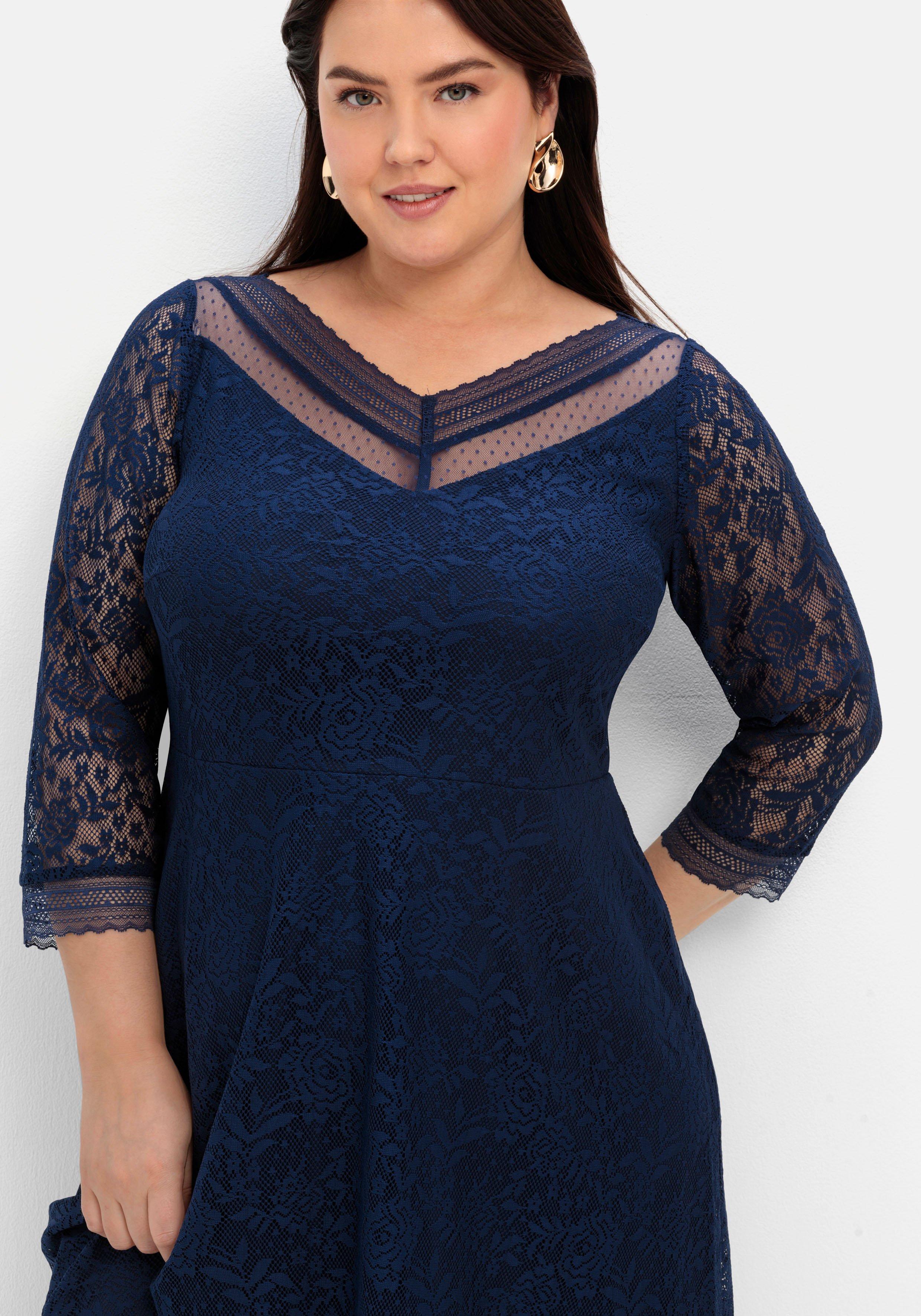 Abendkleid aus floraler Spitze