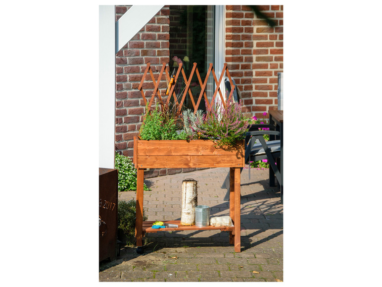 Moestuinbak met rek