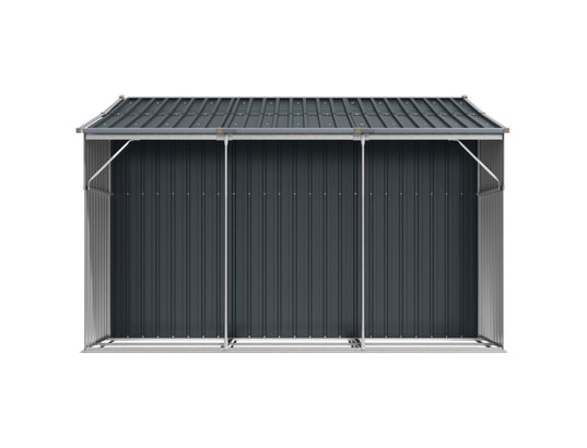 VIDAXL - Abri de jardin anthracite 277x279x179 cm acier galvanisé