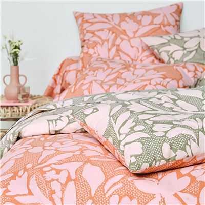 Linge de lit motif fleurs - BECQUET CRÉATION