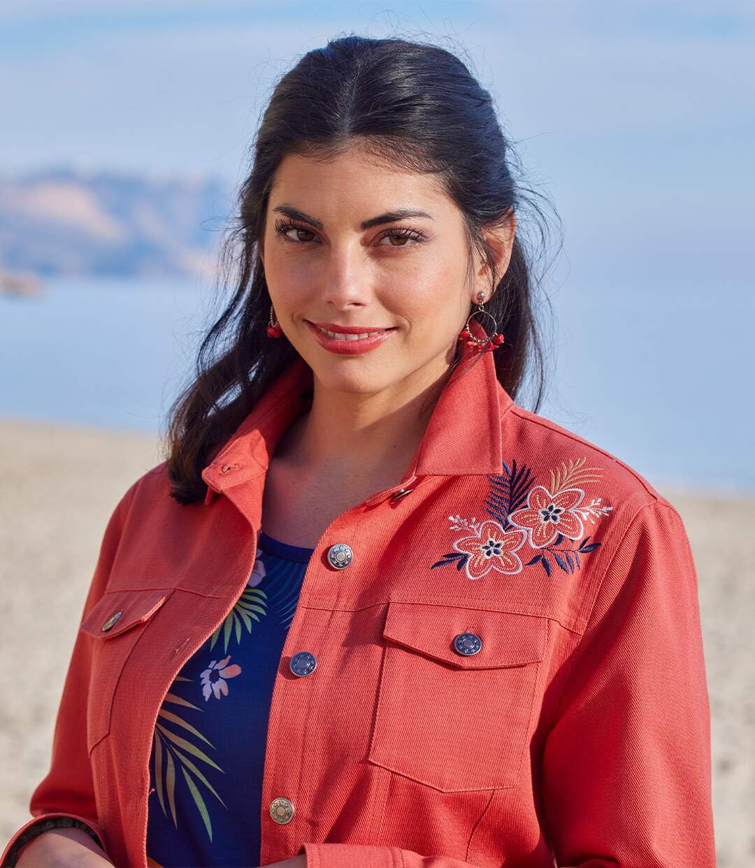 Veste en Twill Brodée