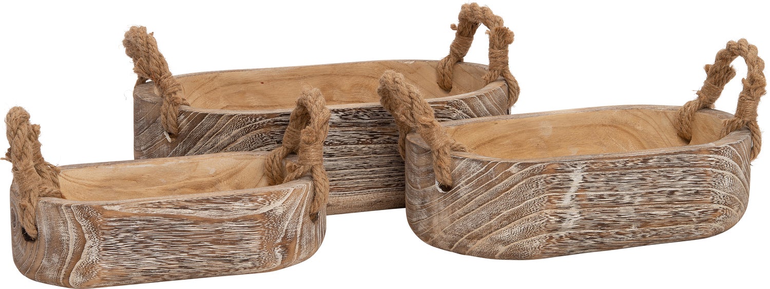 Intratuin decoratieschaal Ban naturel 37 x 22 x 11 cm
