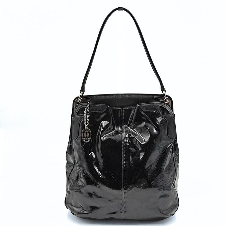 Cartier Vintage Cartier Shoulder Bag Black