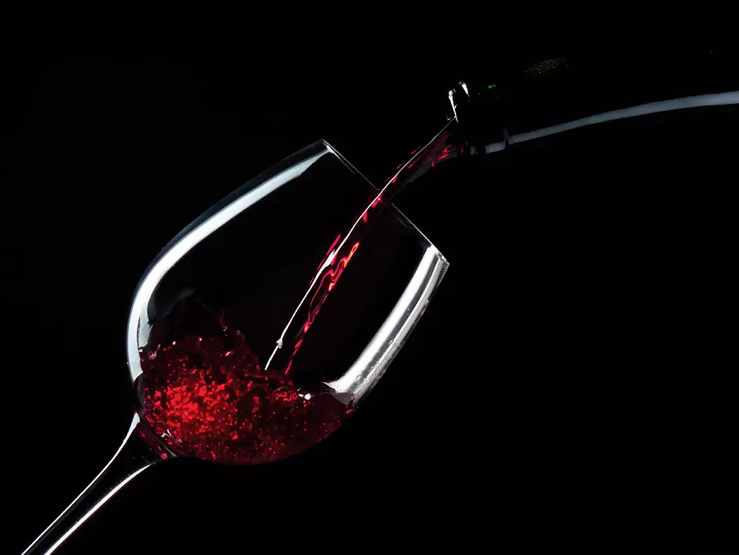 Glasbild 30 x 40 cm Red Wine VIII