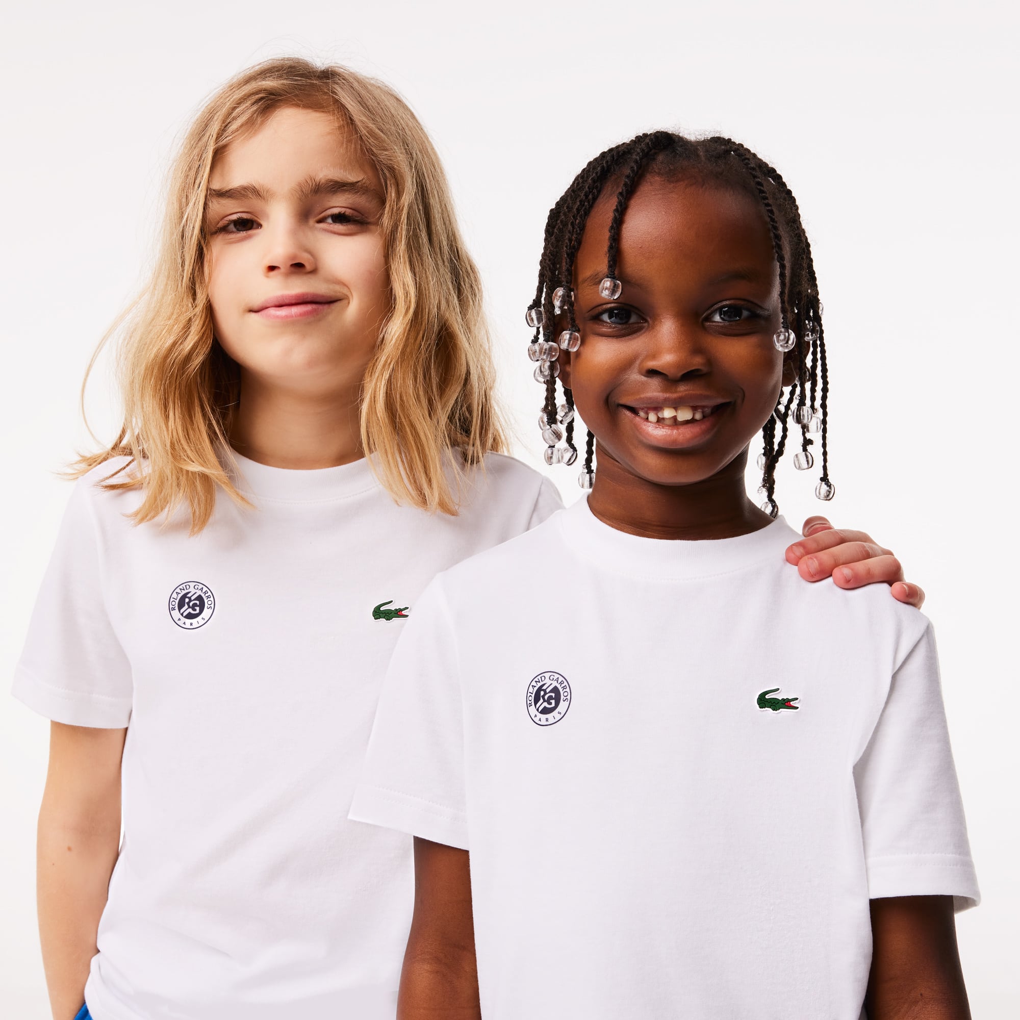 T-shirt enfant Édition Roland Garros Performance en jersey ultra dry T-Shirts & Chemises - Blanc - Lacoste - Enfant