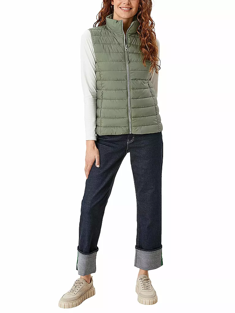 S.OLIVER Steppgilet olive