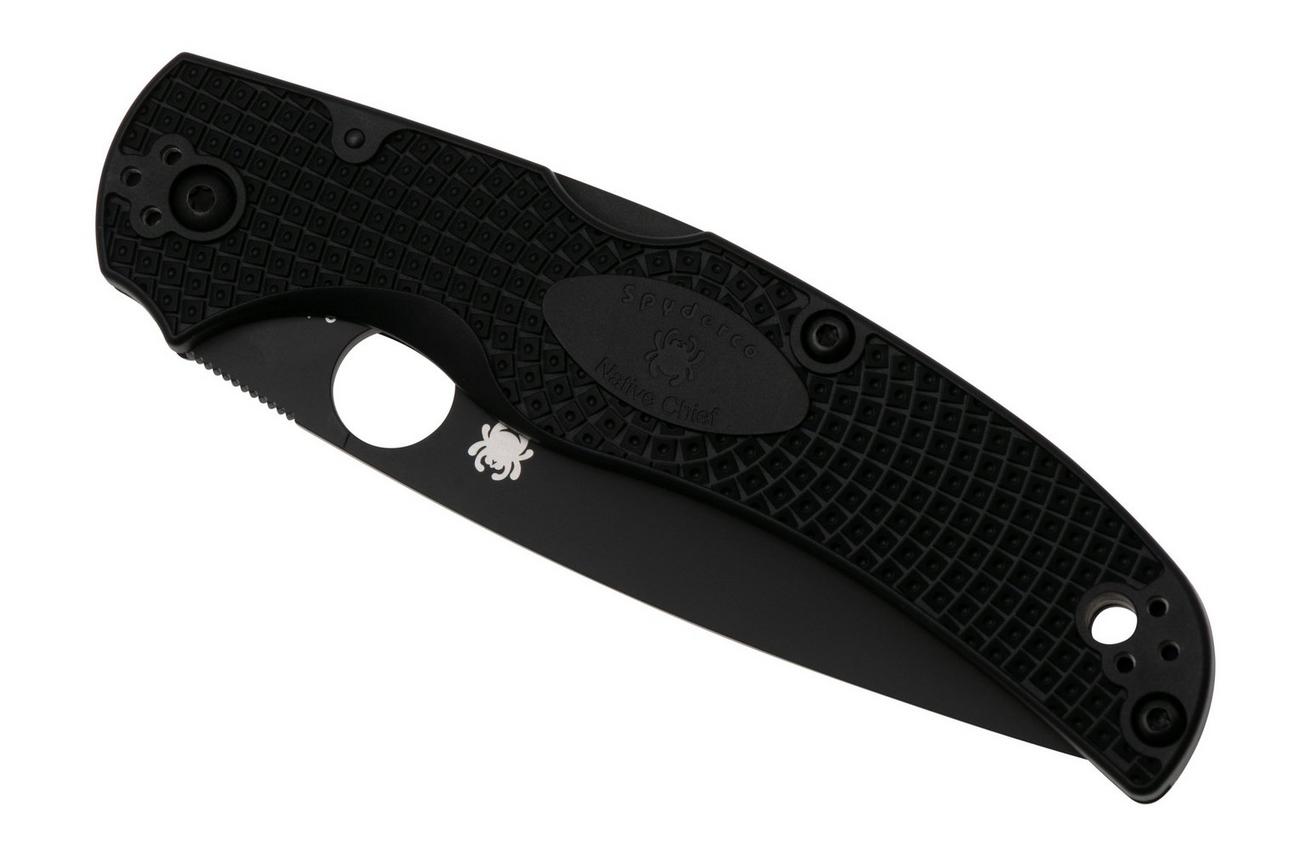 Spyderco Native Chief Lightweight Black C244SBBK serrated zakmes