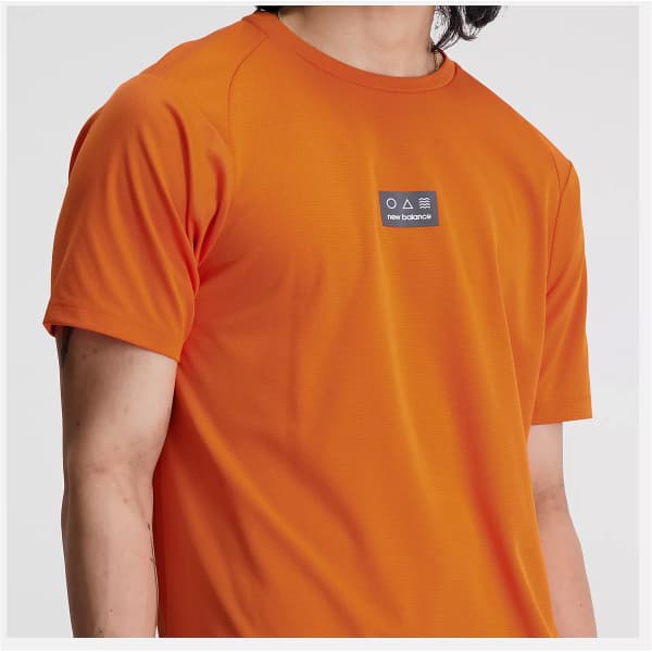 T-shirt trail NEW BALANCE IMPACT RUN AT N-VENT SHORT CAYENNE