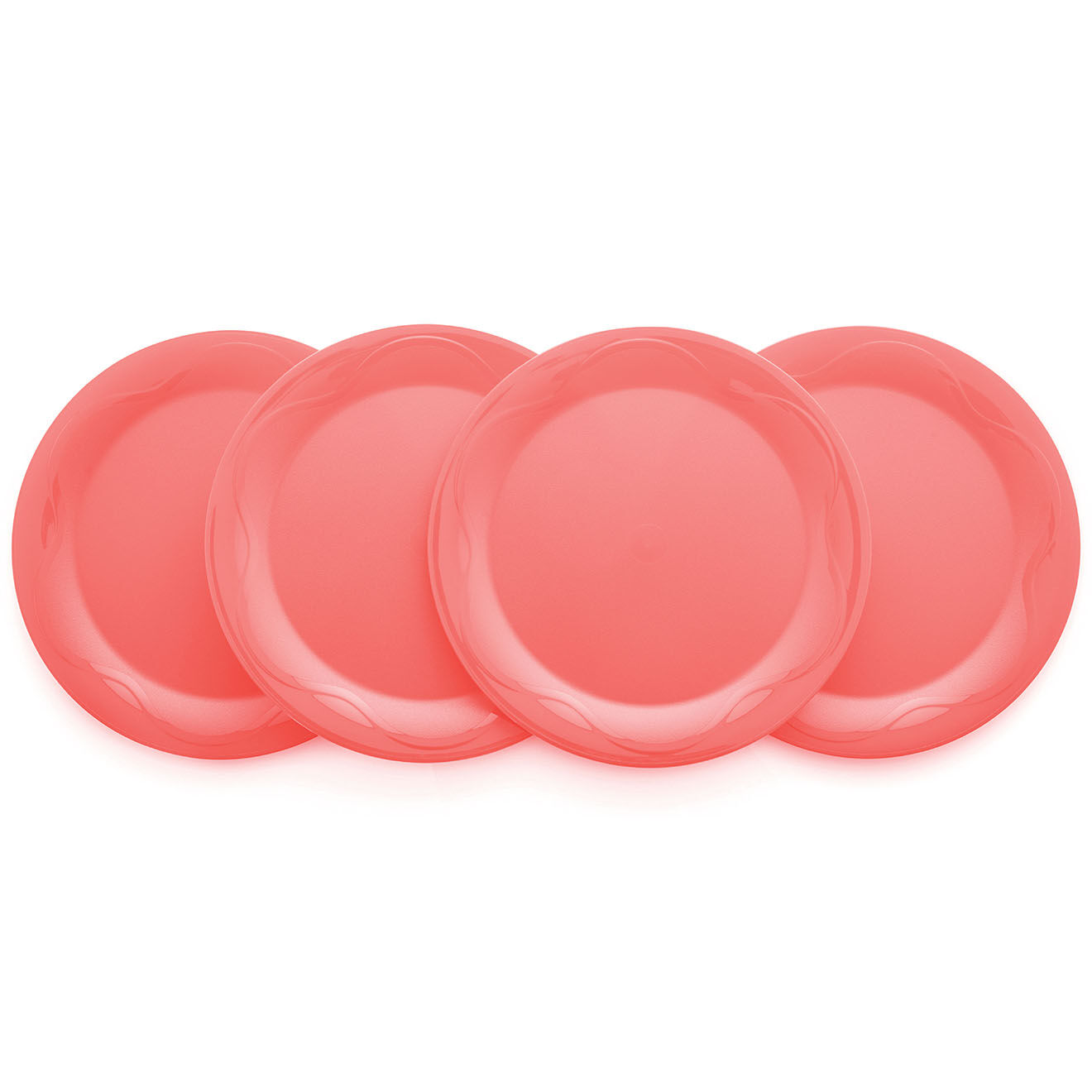 Tupperware 4 Assiettes Grand Air pastèque - D.28x3 cm
