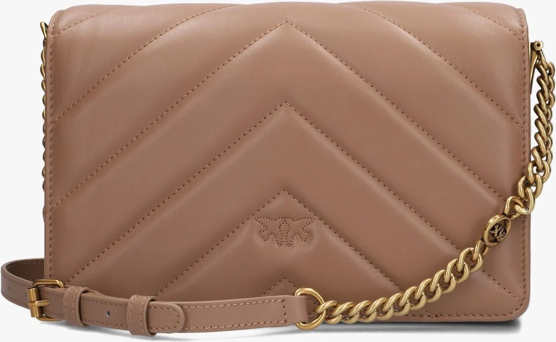 PINKO beige pinko handtas love click classic sheep
