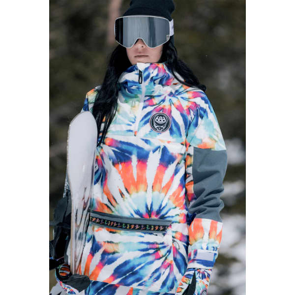 Veste de ski 686 WMNS UPTON INSULATED ANORAK GRATEFUL DEAD WHITE TIE DYE